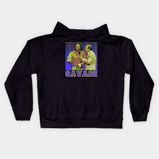 the iconic macho man interview Kids Hoodie